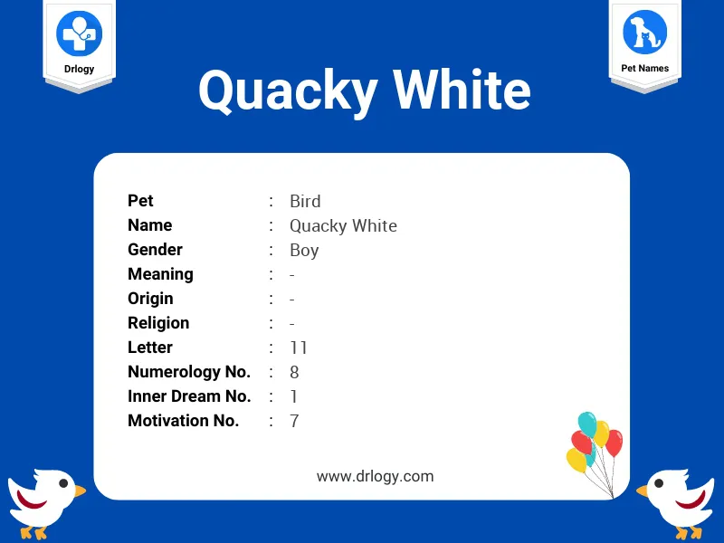 Quacky White Name Meaning
